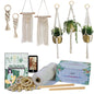 Easy Macrame Kits for Adults Beginners Supplier Wood Beads,Rings,Wooden Dowel for Macrame Plant Hangers,Macrame Wall Hanging with Instruction for Macrame Starters