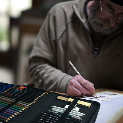 72PCS Drawing Supplies Sketching Set,Art Kit include Drawing & Colored Pencils for Adults Artists Kids.Pro Art Sketch Supplies with Sketchpad,Watercolor & Metallic Pencils