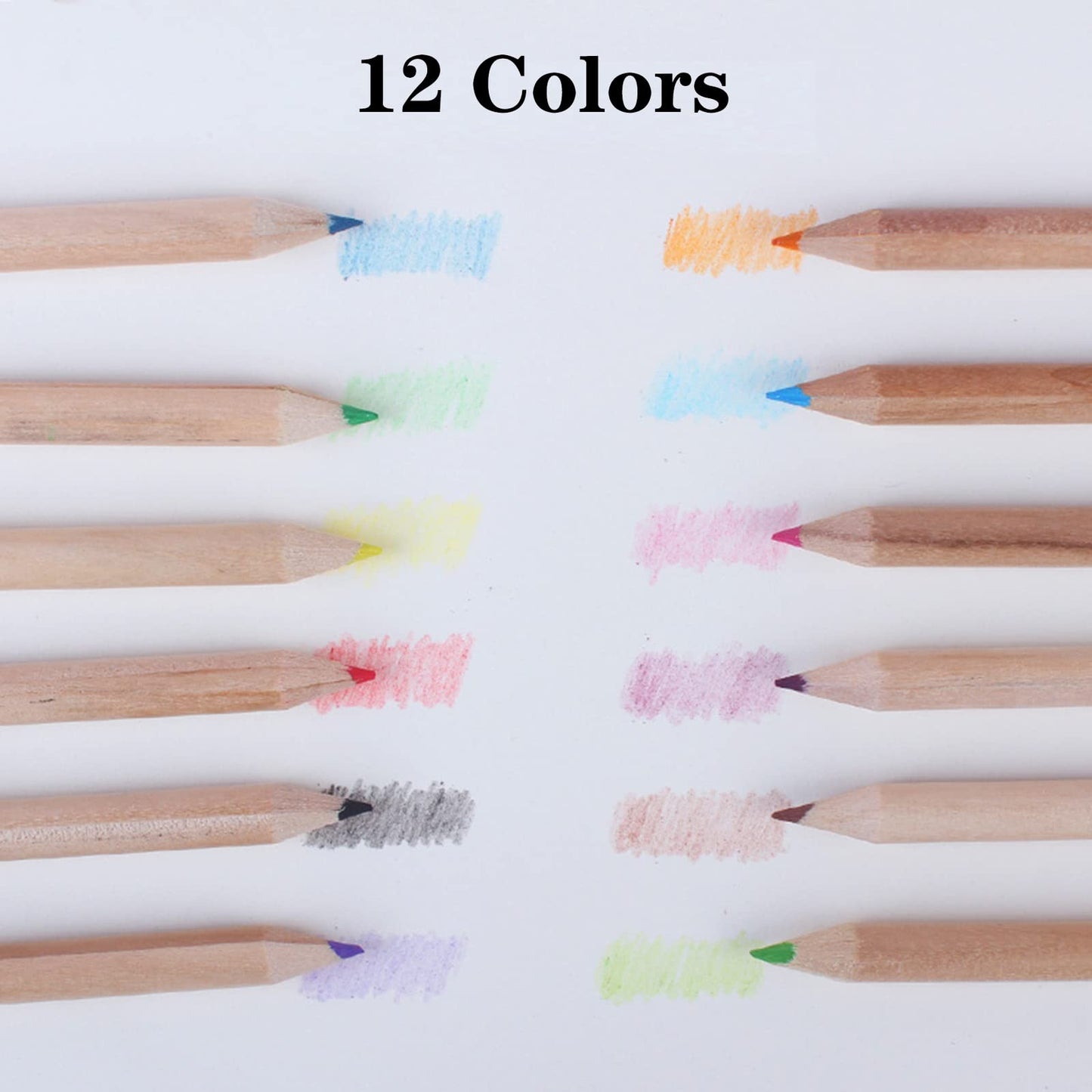 20 Packs Mini Colored Pencils with Sharpener in Tube Portable Drawing Art Cartoon Pencils for 3 Years Old and Up Kids Adults Writing Sketching Painting,12 Colors in Tube