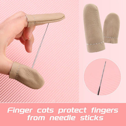 Needle Felting Tools, Needle Felting Supplies, Needle Felting Kit with 3 Size 30Pcs Needles Felting Needles,Wooden Handle, Finger Cots, Perfect for DIY Felting Wool Projects