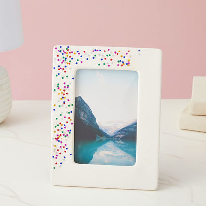 Rainbow Star Confetti for Table Decor - Metallic Foil Glitter Stars & Sequins - Rainbow Glitter Confetti for Birthday Party, Wedding & DIY Crafts