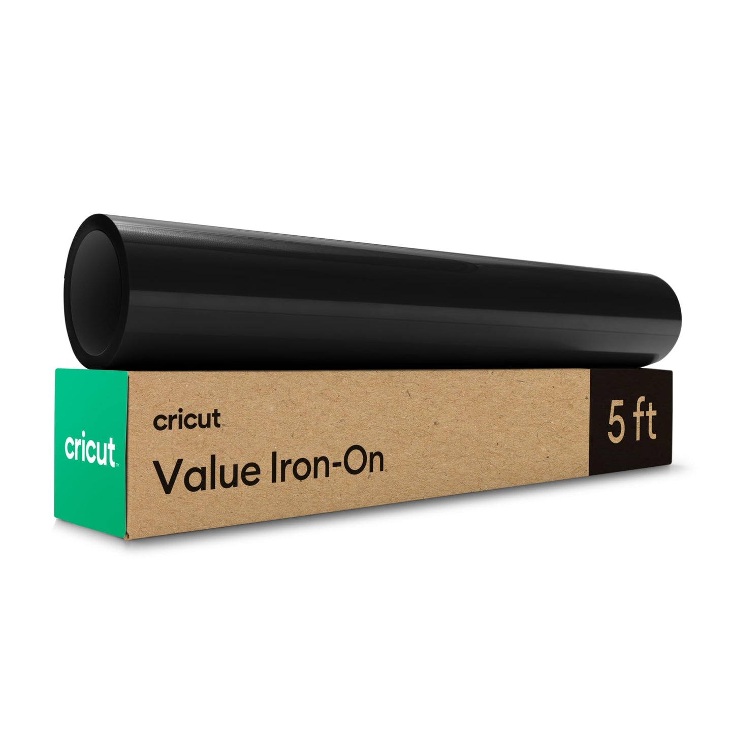Value Iron-On, Black (12 in x 5 ft)- HTV Heat Transfer Vinyl