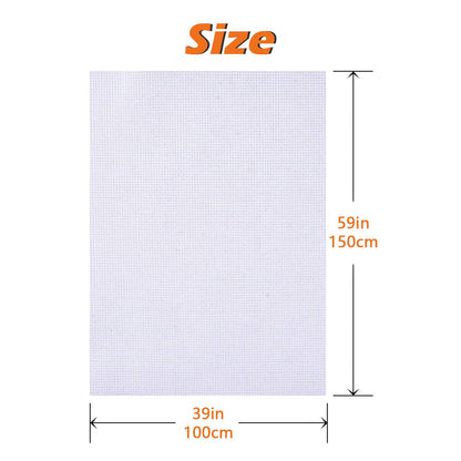 Classic Reserve Aida Cross Stitch Fabric, 14 Count White Cotton Cloth for Embroidery (59 x 39 Inch)