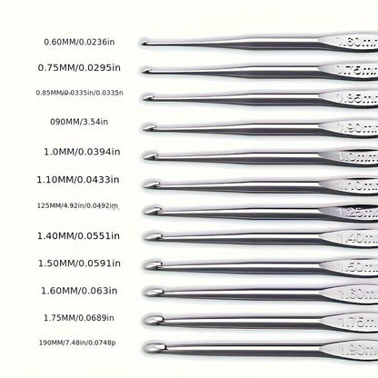 103pcs DIY Crochet Kit with Yarn, Hooks, Knitting Needles, Markers and Accessories