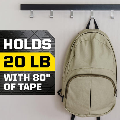 Mount Multi-Purpose Gel Tape, Double-Sided Tape for Heavy Duty Applications, Removable Mounting Tape, Nano Tape, Water-Resistant Clear Mounting Tape, Holds up to 20 lbs, 1-Pack