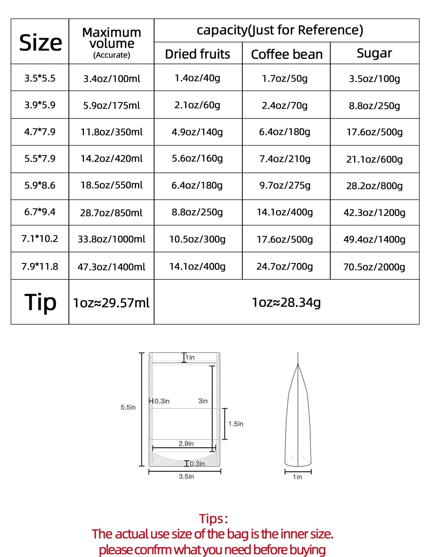 100 Pcs Resealable bags,3.5" x 5.5" Stand Up Kraft Paper Bags with Matte Window, Zip Lock Food Storage Bags for Packaging Products, Reusable, Sealable