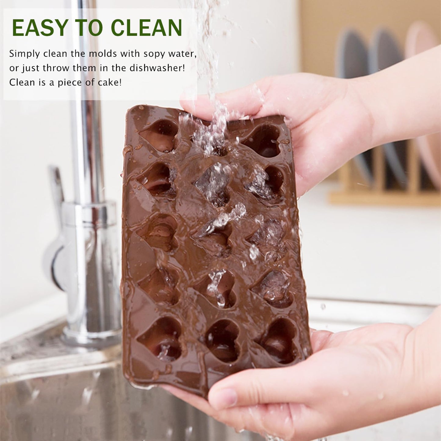 4PCS Silicone Chocolate Flower Molds for Candy, Fat Bombs Snacks, Truffles, 11 Floral Shapes 60 Cavities Candle Soap Wax Melts Mold (Rose, Sunflower, Tulip, Coreopsis)