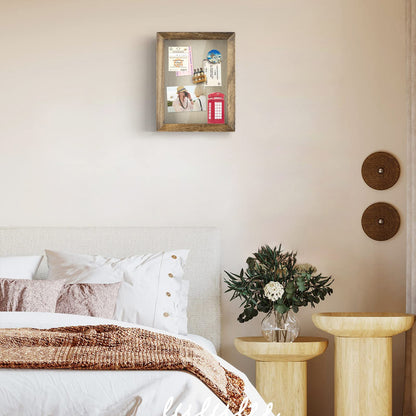 Shadow Box Frame 8x10 Shadow Box Display Case with Linen Back Memorabilia Awards Medals Photos Memory Box Gift Carbonized Black