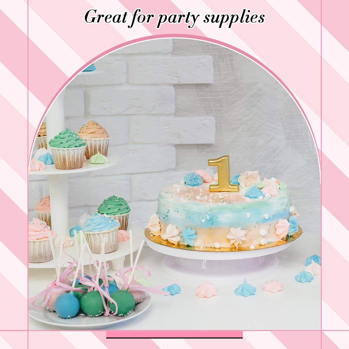Lollipop Cake Pop Treat Bag Set Include 100 Parcel Bags 100 Papery Treat Sticks Metallic Twist Ties Meat Baller with Handles Cake Pops Making Tools for Candies, Chocolates and Cookies (Black)