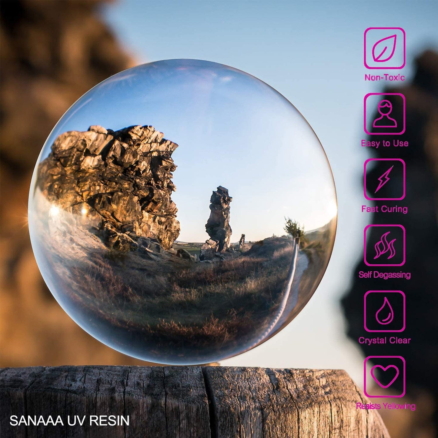 Clear Hard Type 200g Transparent UV Resin for DIY Resin Jewelry Making