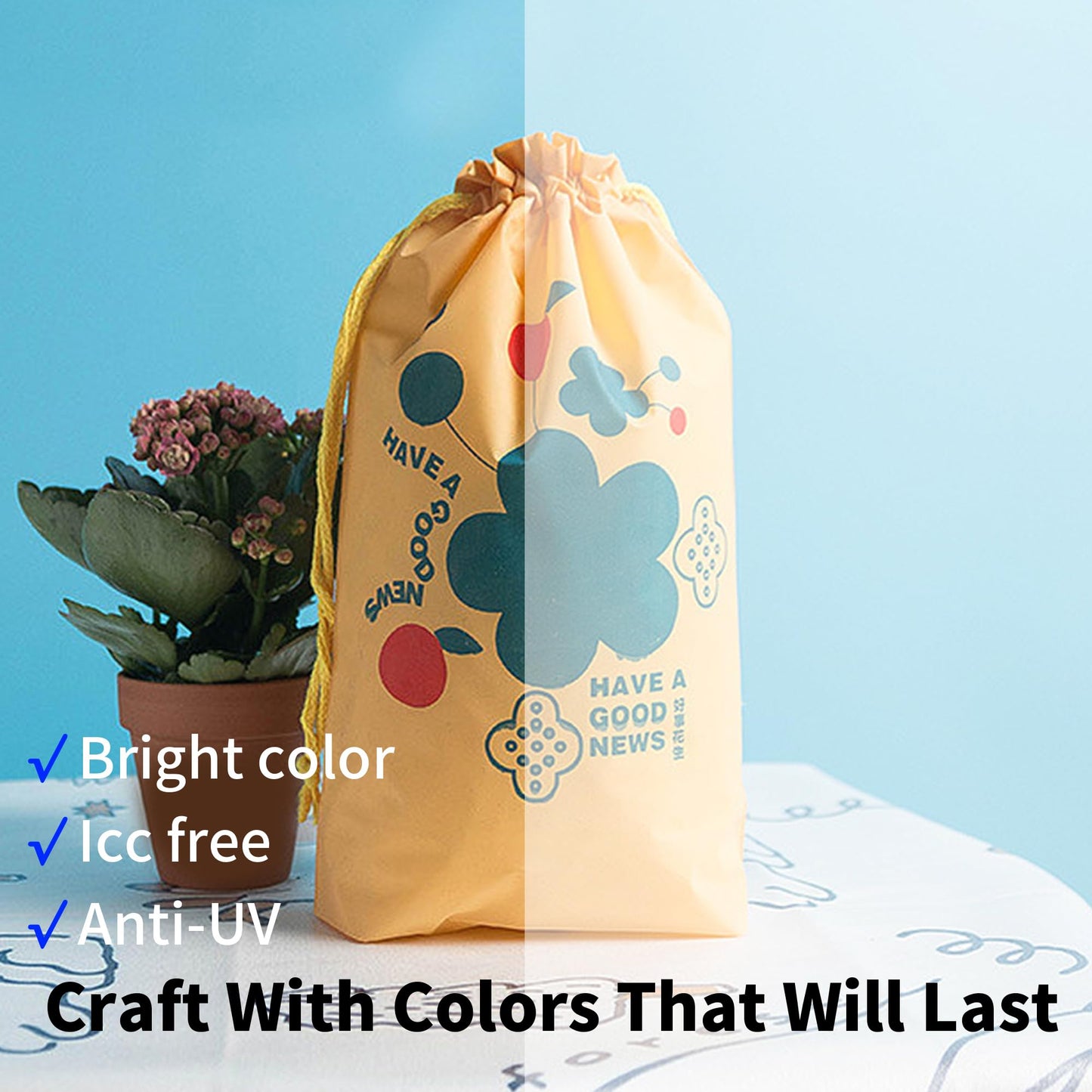 Sublimation Ink Refill for EcoTank Printer ET-2400 ET-2720 ET-2760 ET-2800 ET-2803 ET-2830 ET-4800 ET-3760 ET-2850 ET-4700 ET-15000, Vibrant Color ICC-Free