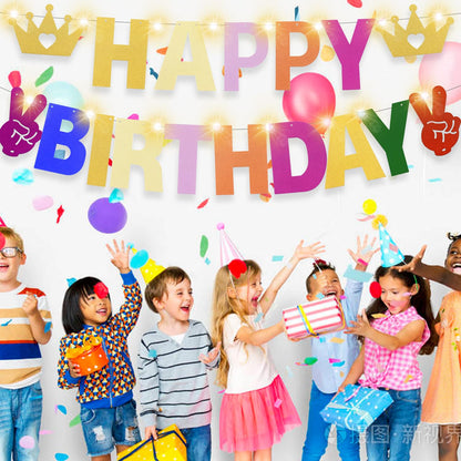 167Pcs DIY Glitter Customizable Banner Kit Custom Banner Happy Birthday Letter Banners Including Personalized Banner Decor for Christmas Baby Shower Birthday Party Decorations Supplies(Glitter Gold