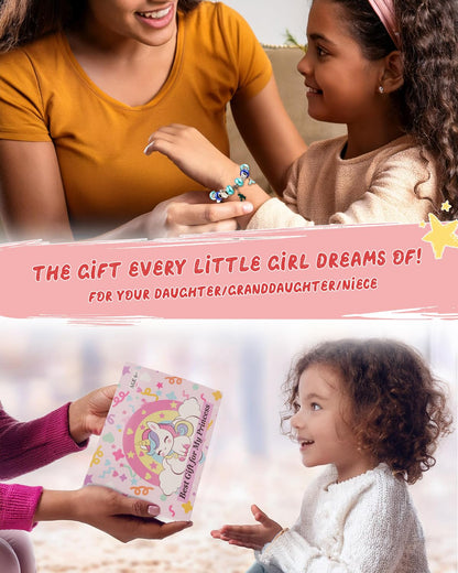 Charm Bracelet Making Kit, Jewelry Making Kit Trendy Stuff for Kids Ages 6-12, Unicorn Toy Cute Stuff for Teen Girls Gifts Birthday Gift, Crafts for Girls 6 7 8 9 10 11 12 Year Old