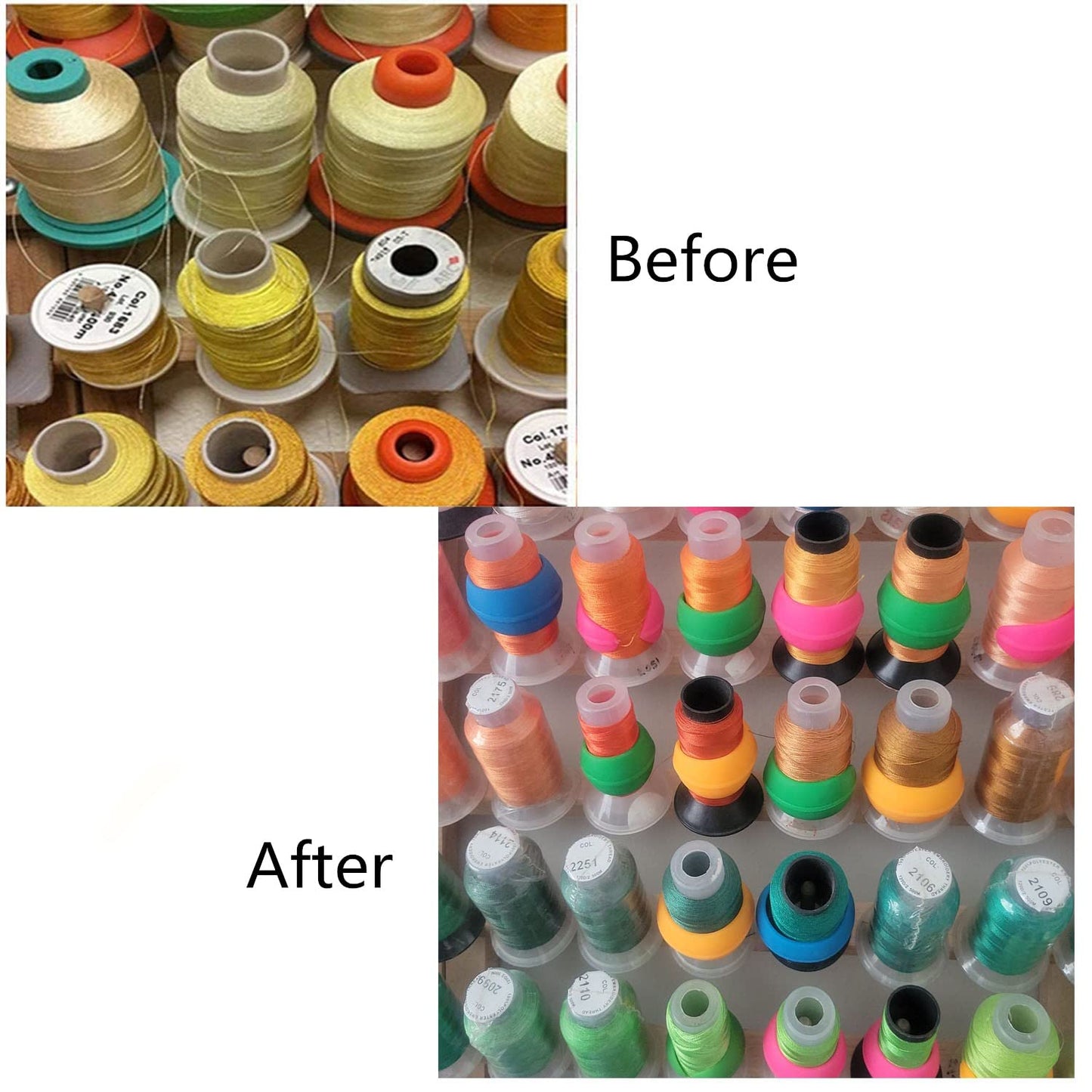 100pcs Thread Spool Savers - Prevent Thread Tails from Unwinding for Sewing and Embroidery Machine Spools