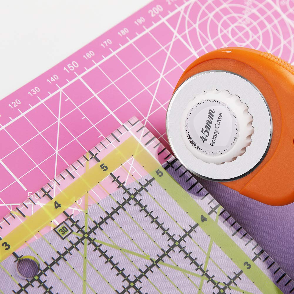 Quilting Ruler (6"X6") 1 Pack, Square Quilting Rulers Fabric Cutting Ruler Acrylic Quilters Rulers Clear Mark for Easy Precision Cutting and Crafts Quilting and Sewing