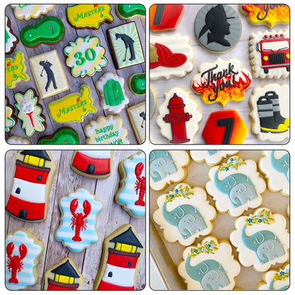 Frame Cookie Cutters 10pcs Stainless Steel Plaque Cookie Cutter Difference Shapes, DIY Fondant Cutters Tiles Metal Pancake Molds for Biscuit Wedding Baking Decorations Holiday Birthday Party