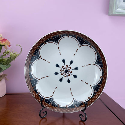 4PCS Premium Black Iron Plate Stands for Display 6 Inch, Decorative Solid Metal Plate Holders for Displaying, Mini Easel, Frame, Book, Card, Plaque, Bowl, Picture Stands for Display