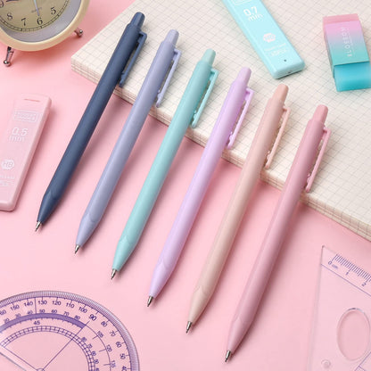 Cute Mechanical Pencil Set, 6PCS Pastel Mechanical Pencils 0.5 mm & 0.7mm & 0.9mm with 360PCS Leads, 3PCS Erasers and 9PCS Eraser Refills, Aesthetic Pencils for Girls Writing, Art Drawing