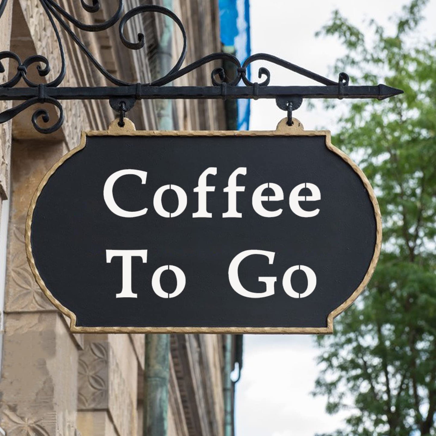 1 Inch Alphabet Letter Stencils, 65 Pcs Reusable Plastic Letter Number Symbol Interlocking Drawing Template Kit for Painting on Wood, Wall, Fabric, Rock, Signage, Door Porch