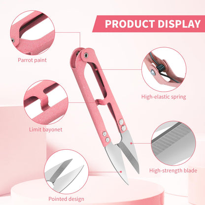 3PCS Thread Snips, High-Carbon Steel Thread Cutter, 4.25inch Yarn Scissors for Sewing, Quilting, Knitting, DIY, Jewelry Making, Bonsai Bud and Leaves Pruning.