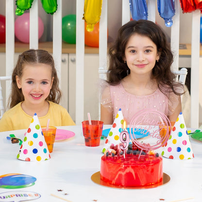 10-Piece Number Candles - Rose Gold, Glitter Cake Toppers for Wedding or Birthday Cakes