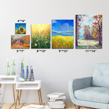 Canvas Boards for Painting-21 Pack Blank Canvas Boards-4x4, 5x7, 8x10, 9x12, 11x14, Round Canvas D8, D10, Cotton Primed Canvas Panels, Painting Canvas for Oil, Acrylic, Watercolor.