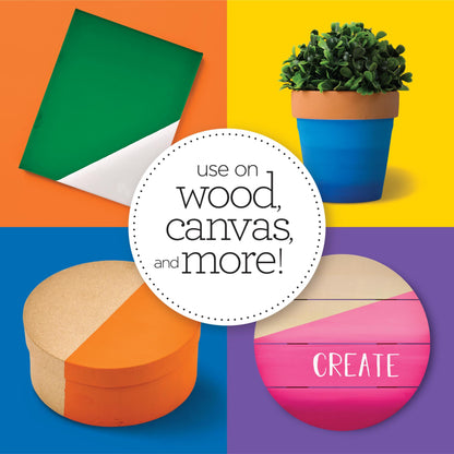 Vibrant Spectrum Collection Acrylic Craft Paint, PROMOABIII, 2 fl oz each, 16 assorted matte colors, 16 count