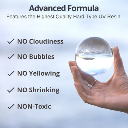 UV Resin Clear 200g – Upgraded Hard Type UV Glue – Rapid Cure Craft Resin Using UV Light – Casting and Coating for DIY Crafts, Jewelry, Keychains, Clear-Cast Parts