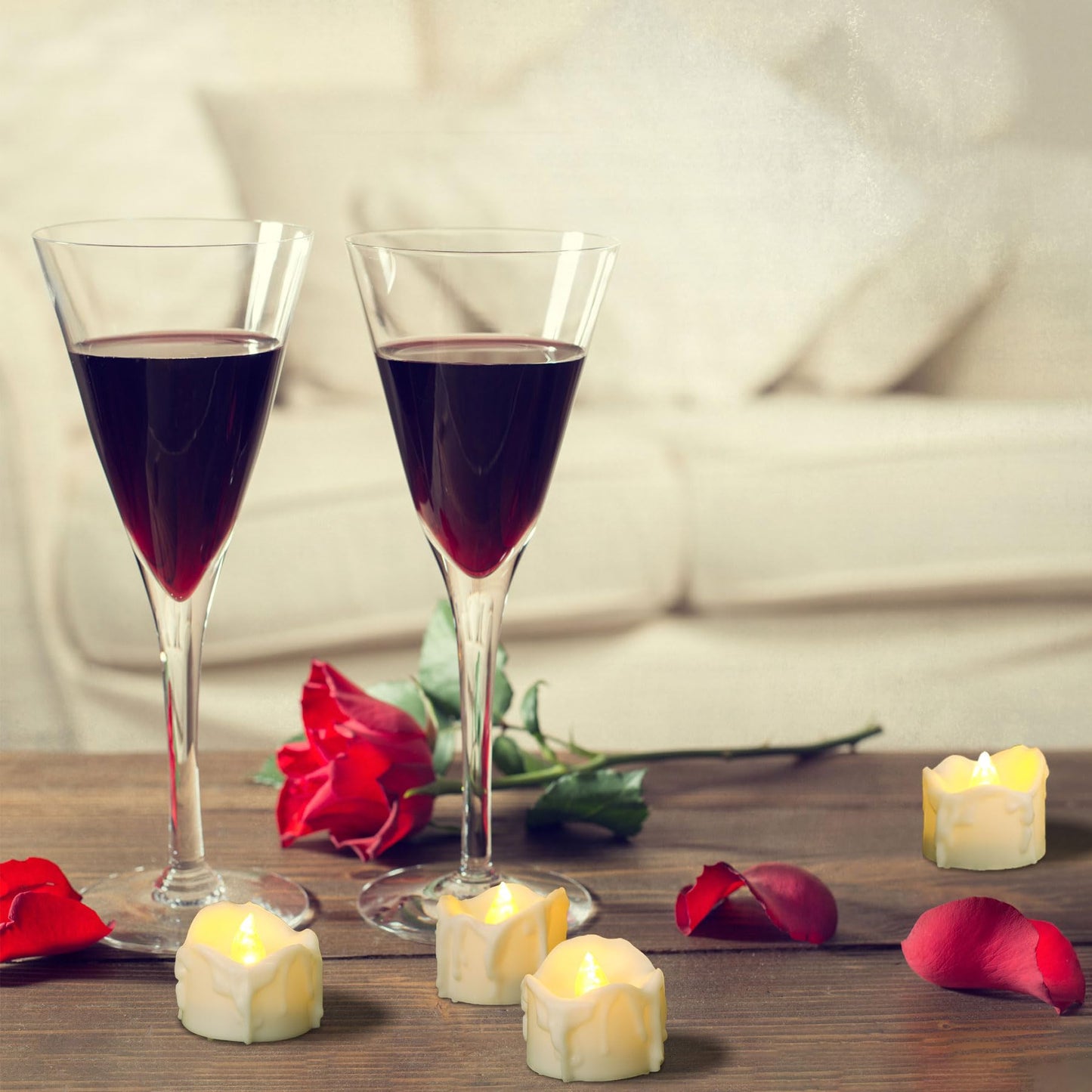 12 Pack Timer Tea Lights Candles Battery Operated, Flameless Flickering LED Timer Votive Tealight, Outdoor Flicker Electric Fake Candles Bulk for Christmas Halloween Pumpkin Light Decorations