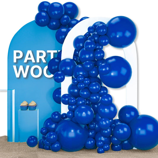 Royal Blue Balloons 155 pcs Blue Balloons Different Sizes Pack of 18 12 10 5 Inch Dark Blue Balloon Arch Kit Balloon Garland for Birthday Graduation Baby Shower Party Decorations Blue-Y59
