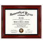 Solid Wood Diploma Degree Frame for 8.5x11 Certificates,Cherry Finish with Intricate Black Rope Detail,UV Protection Acrylic
