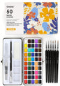 Watercolor Paint Set, Great for Painting, 50 Colors, Detail Paint Brush Included, Art Supplies, for Artists, Amateur Hobbyists and Painting Lovers