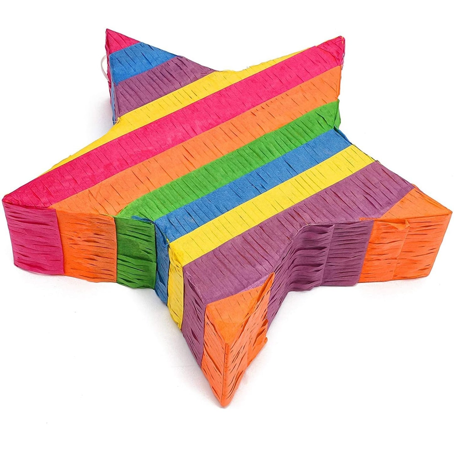 Rainbow Star Pinata for Kids Birthday, Twinkle Twinkle Little Star Gender Reveal Party Decorations (Small, 12.6 x 12.6 x 3 In)