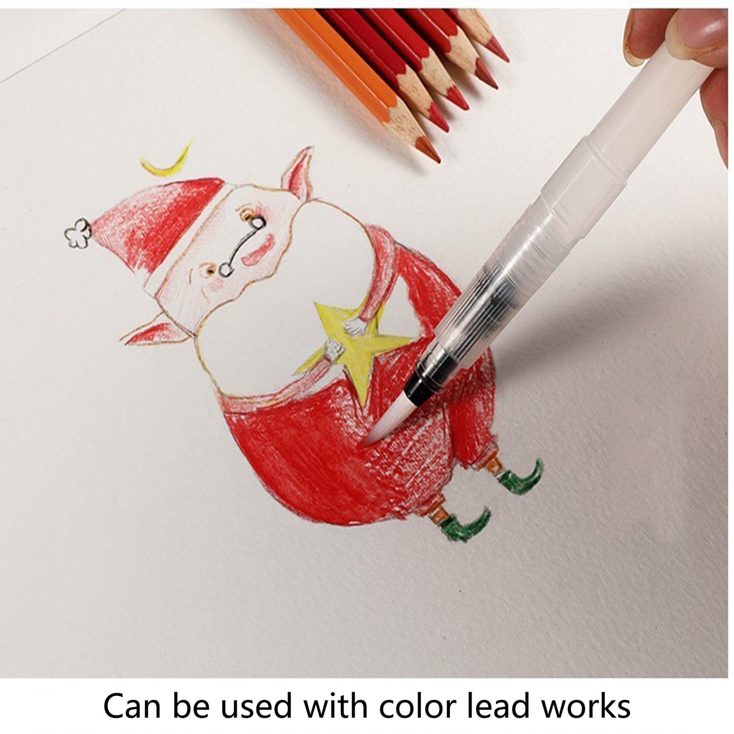 12 PCS Watercolour Brush Pens, Refillable Ink and Water Brush Pens for Paints, Artists, Painting, Calligraphy