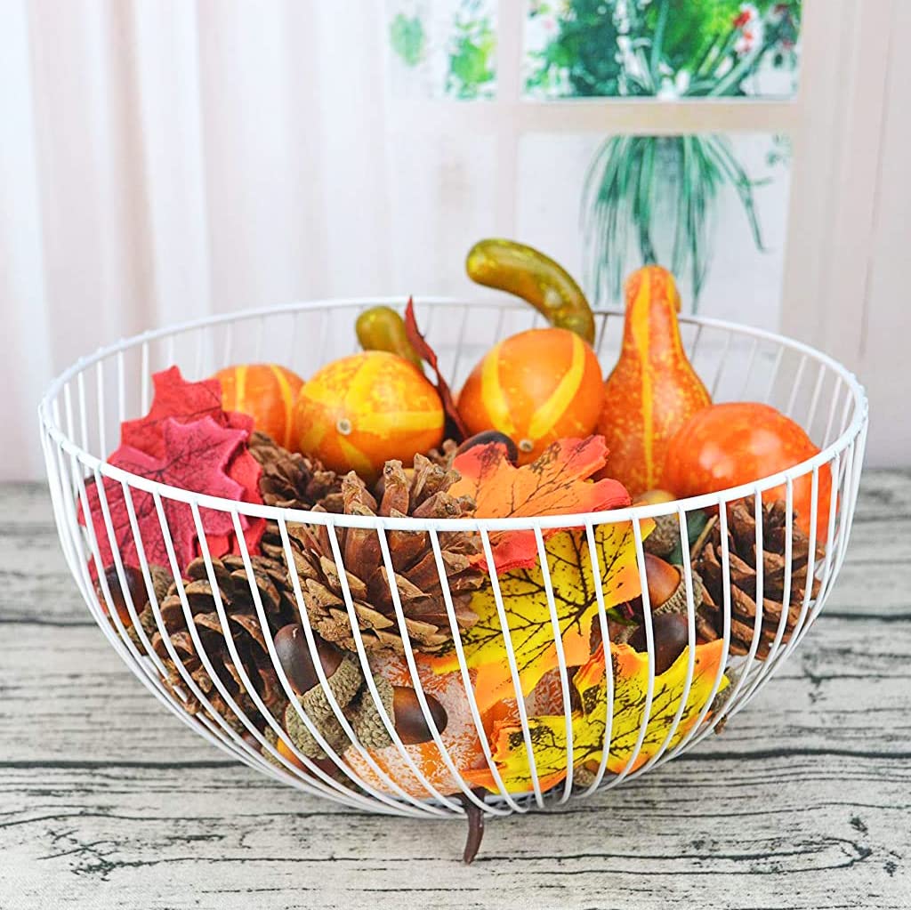 Mixture of Artificial Pumpkins, Lifelike Maple Leaves, Realistic Acorn with Natural Cap, Pine Cones for Festival Halloween Thanksgiving Fall Harvest Home Decoration(50pcs)