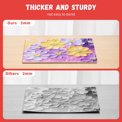 12 Pack 8x10 Canvas Boards for Painting, Blank Flat Canvas Panels Art Painting Supplies - Gesso Primed 100% Cotton for Acrylic Oil Watercolor Tempera Paint