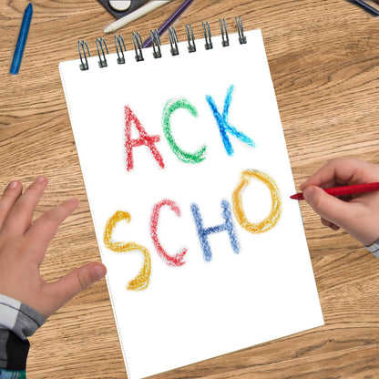 Crehatos 5.5" x 8.5" Sketch Book, Top Spiral Bound Sketch Pad, 100 Sheets Each 68lb/100gsm Drawing Paper, 2 Pack