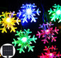 Solar Christmas Fairy String Lights 20 ft 30 LED 8 Modes Solar Snowflake Outdoor Waterproof Powered String Lights for Garden Patio Yard Home Christmas Tree Parties(Multicolor)