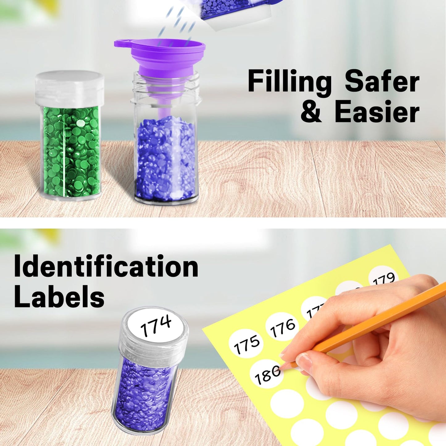 Diamond Painting Storage Case,60 Slots Diamond Art Kits with Accessories for Craft Jewelry Beads Organizer Boxes