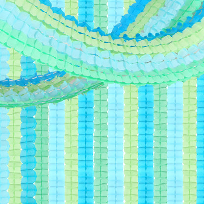 Blue-Green Party-Decorations Streamers Garland - 157Ft Four-Leaf Clover Hanging Banner, Jungle Theme Party Supplies Spring Summer Birthday Baby Bridal Shower Decor Hugtmr