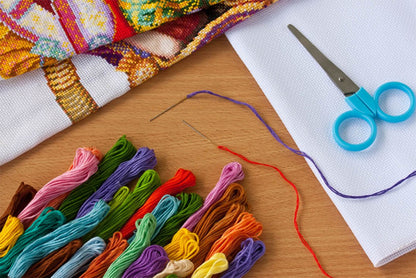 124 Skeins Embroidery Floss Cross Stitch Thread with Needles