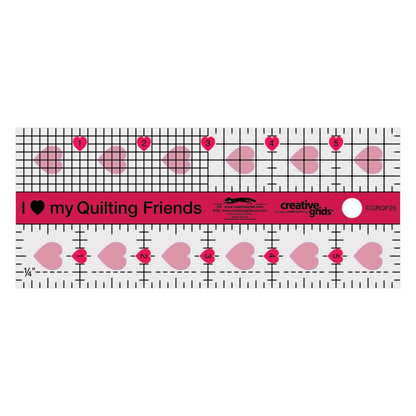 Creative Grids Quilt Ruler 2-1/2in x 6in Rectangle – CGRQF26 – Made in USA, Non-Slip Grip Acrylic Quilting, Sewing, Crafting, Patchwork Ruler for Measuring & Cutting Fabric
