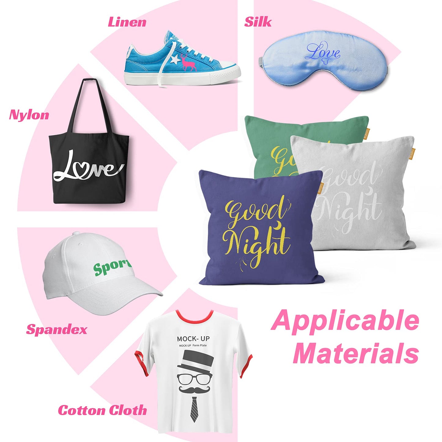 Heat Transfer Vinyl for T-Shirts 12in.x10in. 36 Sheets-Iron On Vinyl HTV Bundle