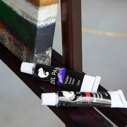 Oil Paint Set 48 x 12mL (0.4Oz) Pack of 48 Tubes of Oil Paints for Canvas Painting