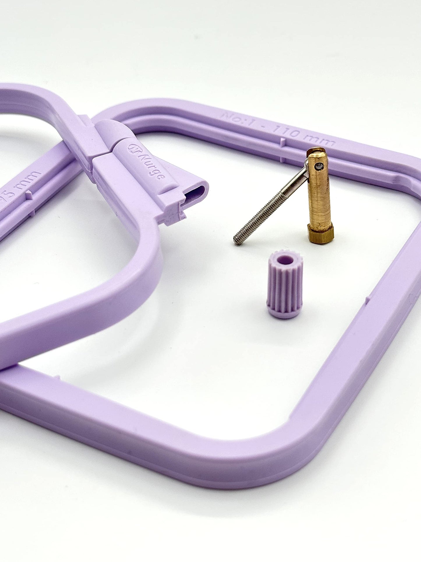 Lila Plastic Square Embroidery Hoop, Cross Stitch Hoops, Punch Needle Hoop No:4 Large