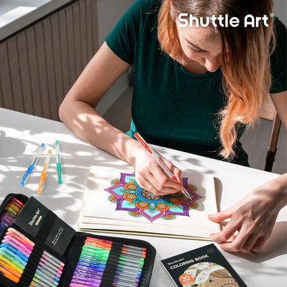 Gel Pens, 120 Pack Gel Pen Set 60 Colored Gel Pen with 60 Refills for Adults Coloring Books Drawing Doodling Crafts Scrapbooking Journaling