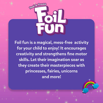 Foil Fun - Unicorns & Princesses, No Mess Art for Kids, Craft Kits & Supplies, DIY Creative Activity, Travel Toys, Gifts for Ages 4, 5, 6, 7, 8, 9