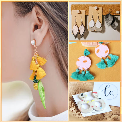 2000Pcs Earring Making Supplies Kit - Hypoallergenic, Includes Hooks, Findings, Posts, Backs, Pins, Jump Rings for Jewelry Making