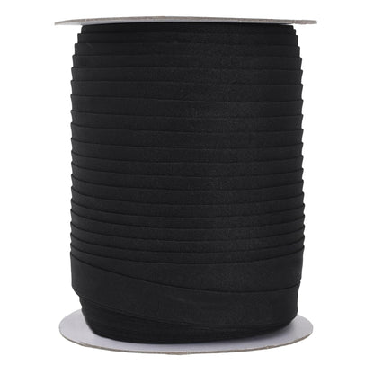 Double Fold Bias Tape for Sewing - 55 Yds Black Bias Tape Double Fold 1/2 Inch Hem Quilt Binding Black Seam Binding Tape - Fabric Piping Bias Binding Tape