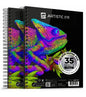 9x12 Premium Black Paper Pads, Spiral Bound Sketchbook, Pack of 2, 70 Sheets (150g/m2), Acid-Free Drawing Paper, Ideal for Kids, Teens & Adults